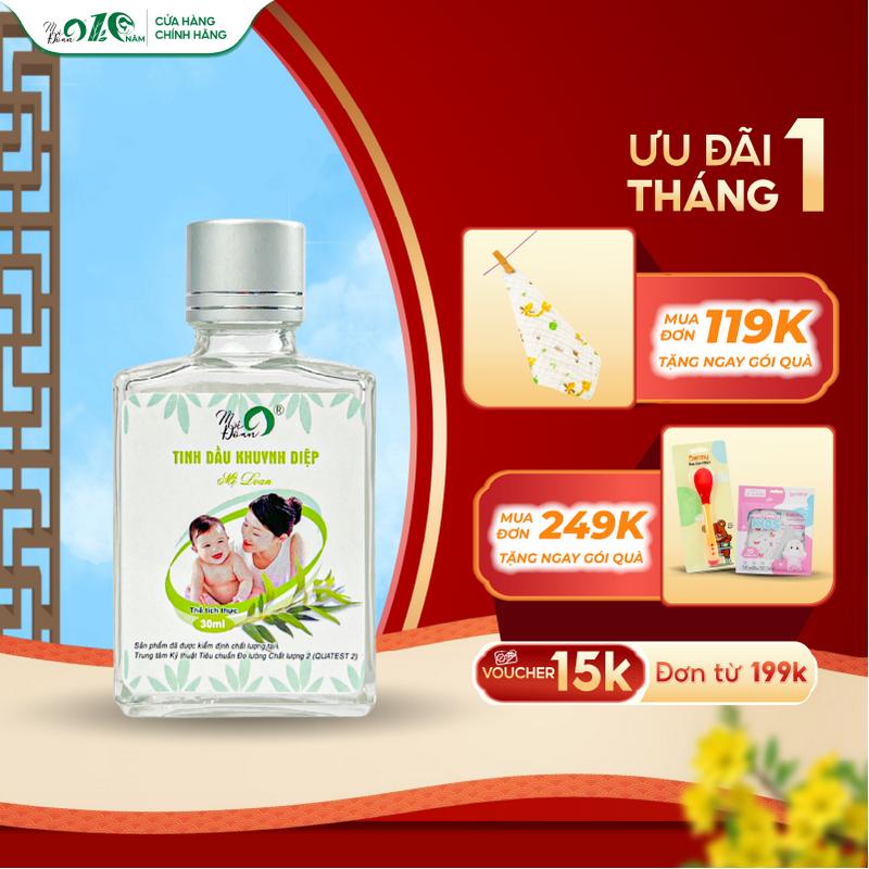  Tinh dầu khuynh diệp cho em bé Mệ Đoan giữ ấm phòng cảm lạnh giảm ho sổ mũi 30ml 