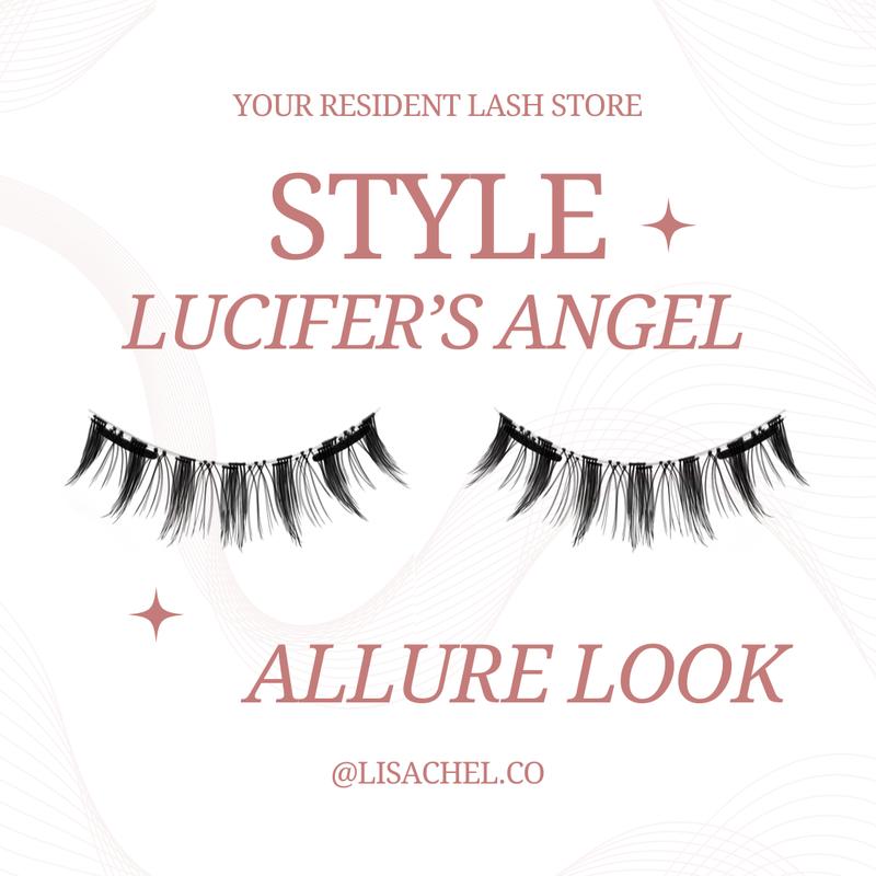 Product Introduction of LISACHEL.CO Magnetic Clip-on Eyelashes - Lucifer's Angel, High Quality Reusable Set with Applicator 0