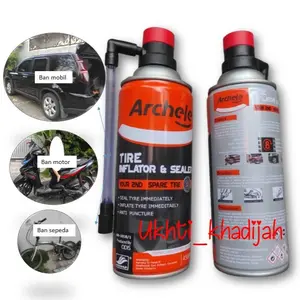 Pompa Ban Darurat + Cairan Anti Bocor Ban Tubeless (ARCHELEE / VESLEE) 450 ml