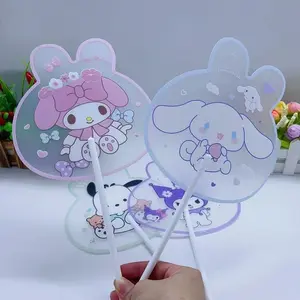 Kipas Tangan Sanrio Lipat Portable Mini Motif Kuromi Cinnamoroll My Melody Kipas Gagang Souvenir Anak Karakter Kartun Lucu