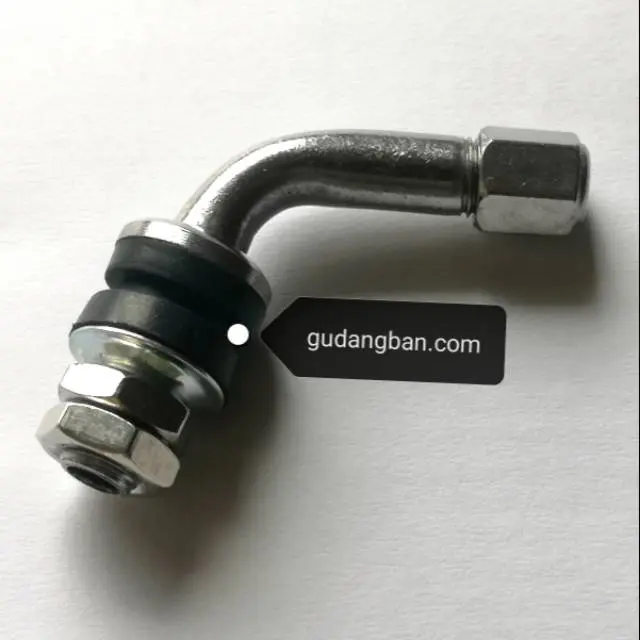 Pentil miring 90 derajat L bengkok tubeless besi scoopy freego vespa atv silver null