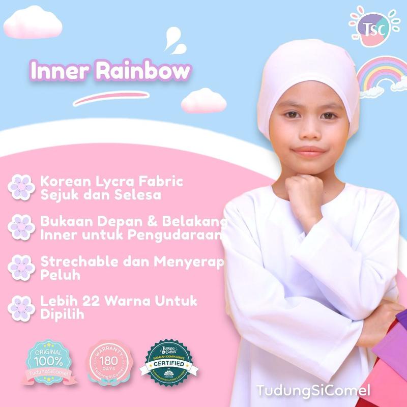 Inner Rainbow Kids TSC/Inner rainbow/Inner lycra Tudung - TikTok Shop ...