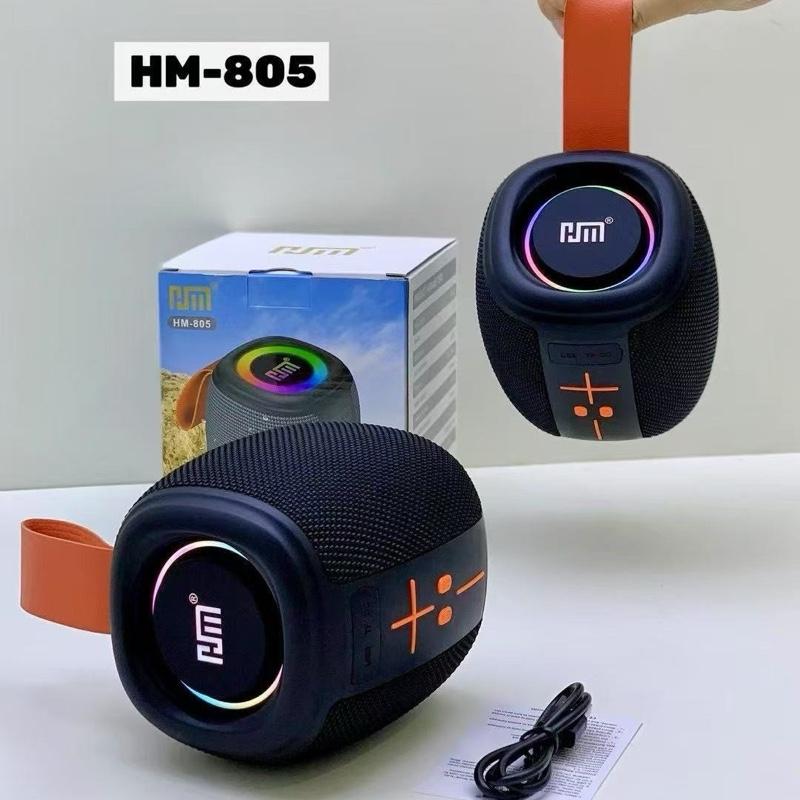  Loa bluetooth HM-805 có đèn Led TWS kết nối 2 loa Củ Loa Nghe Nhạc 