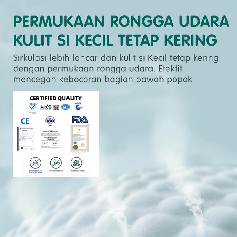 [4PACK] VeryBabe SAP Popok Bayi  S/M/L/Xl/XXL/XXXL/XXXXL Tipis Bernapas Tinggi Serap Anti Gumpal Extra Dry Bags 6