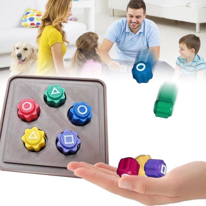 Squid Game-Inspired Korean Folk Game Set | TraditionalGames Collection: Jebi Kicks, Gong-gi, Biseokchigi, Paeng-y,DDAKJl | Fun for Family & Travel, Stone Catching GameJack Stone Pebbles Set, Prited-gonggi figurine, Squidgame-inspired, Ebi kick 4