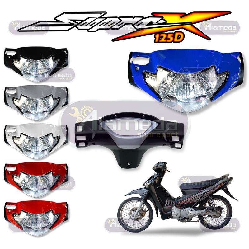 Batok Totok Depan Belakang Supra X 125 Lama 2005-2007 Warna Lengkap Hitam Merah Maroon Biru Silver 7