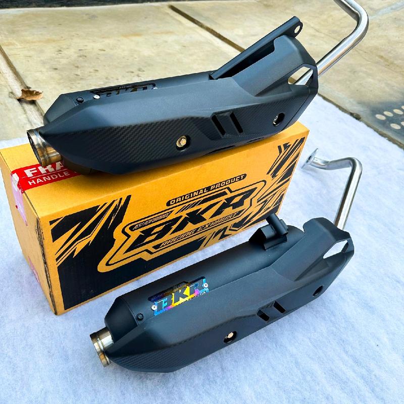 Knalpot Moncong Shijiro Paket lengkap Tameng Original BKR EXHAUST untuk Motor Beat Vario Scoopy Nmax Aerox Pcx Mio - Motorcycle Karbu Racing Silincer 2