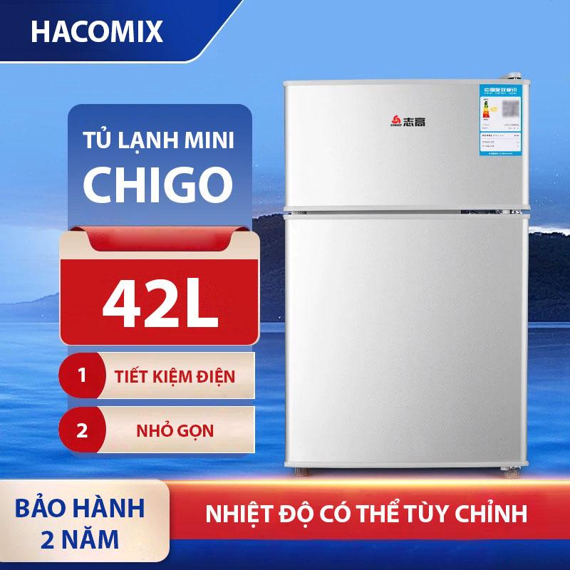 tủ lạnh mini CHIGO 42L tủ lạnh nhỏ gọn 2 ngăn – giữ lạnh nhanh ngăn đá + ngăn mát riêng bảo hành 2 năm