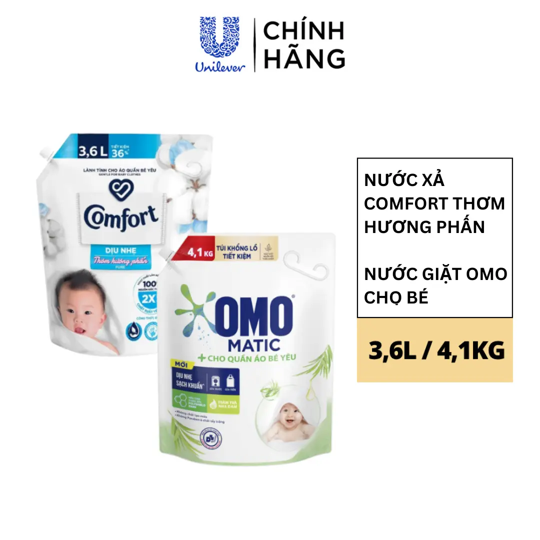 Giặt và xả thơm hương phấn