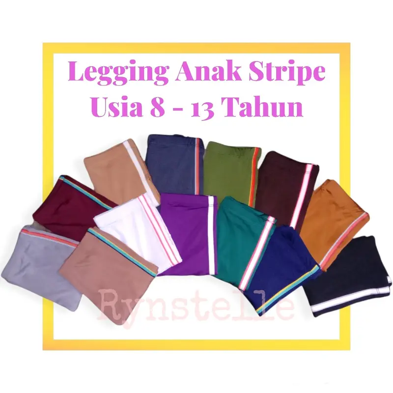 Legging Anak Stripe usia 8-13 tahun 6