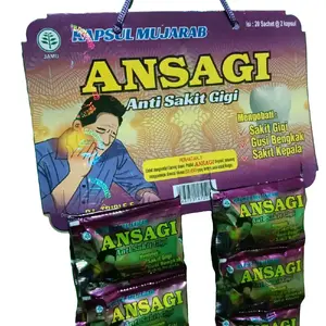 Kapsul Herbal Tradisional Cap Ansagi Sakit Gigi & Gusi Sariawan Bau mulut Obat Herbal Tradisional Alami