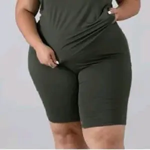 legging street short/hotpan Super JUMBO/XXXL muat BB 90-120kg Celana Dalaman Nyaman Panjang Pendek Hitam Dewasa Santai Lembut