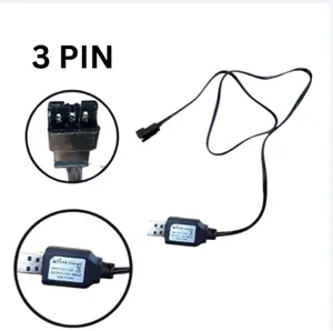 ALAT CAS BATERAI RC USB 3.6V - 7.2V MOBIL REMOTE CONTROL INDIKATOR LED