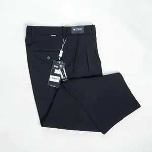 MUSTEVANS CELANA PANJANG FORMAL KERJA KANTOR REMPEL/PLOY HITAM PRIA