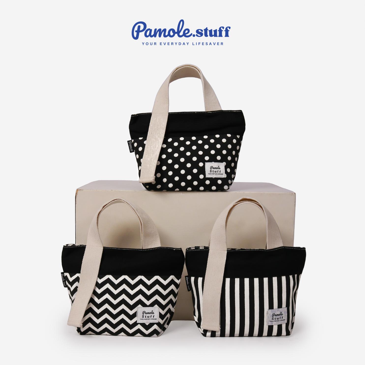 Pamolestuff Pouch Travelling Mini Totebag Bahan Kanvas - Nola Series