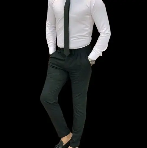 CELANA PANJANG FORMAL SLIMFIT PRIA Hitam Muda Tebal Navy Kerja Kantor Abu 3