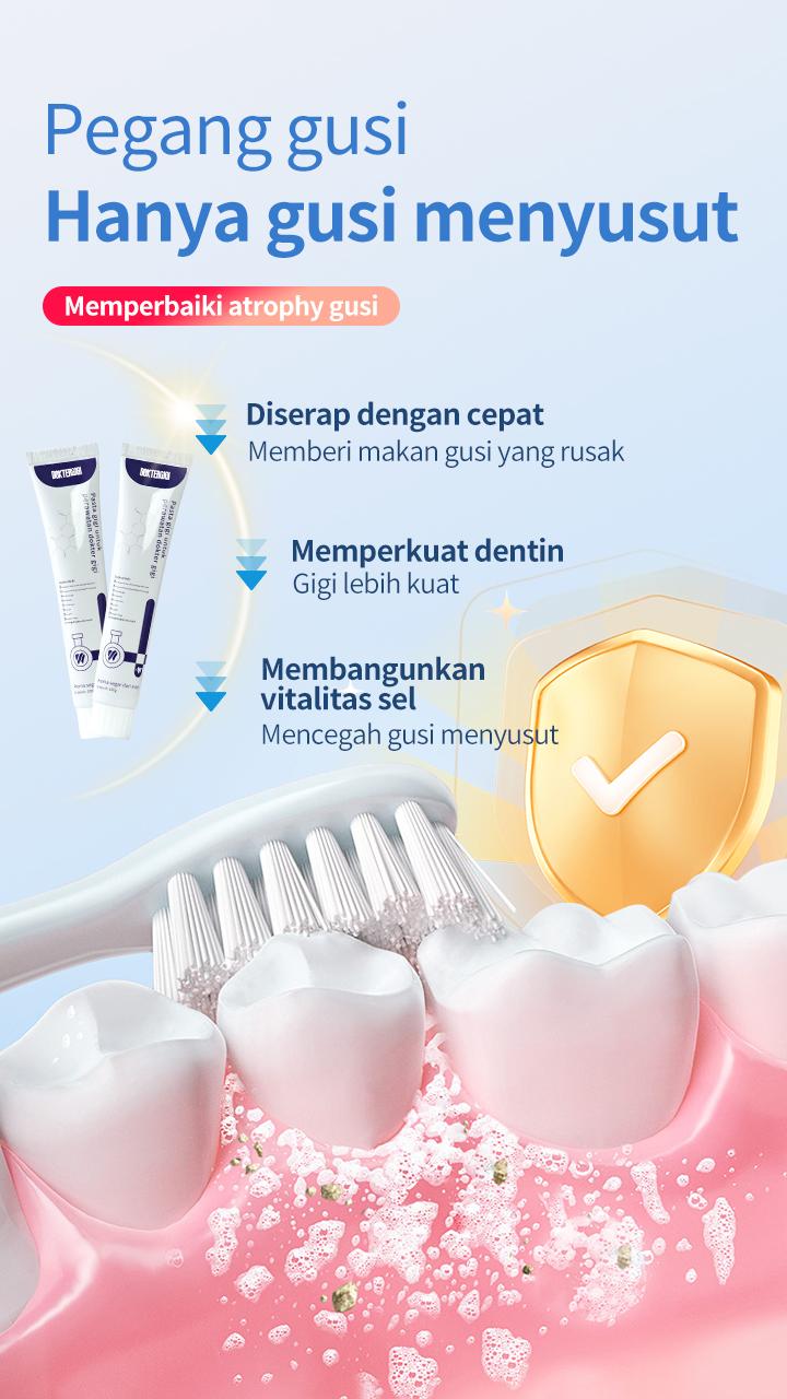 【BPOM】DOKTERGIGI with COD 2pcs Pasta Gigi Biofarmasi untuk Memperbaiki Masalah Gigi dan Memperbaiki Agen Pemisah Perbaikan Cepat Gigi Berlubang Mulut  Gusi 【KISSIKA by DOKTERGIGI】