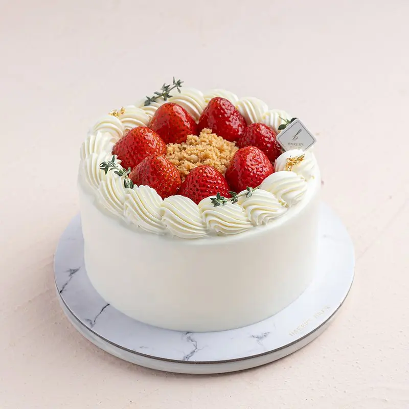[Bakers Brew] Hokkaido Strawberry Shortcake (6"/8")