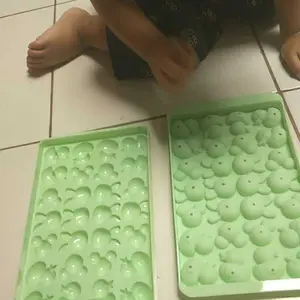 Cetakan Jelly Kombinasi KARAKTER Mix 3 Motif Hewan Karakter Mickey Bebek Kelinci 28 lubang / Warna Warni Kitchenware / Cetakan es batu - buah - viral