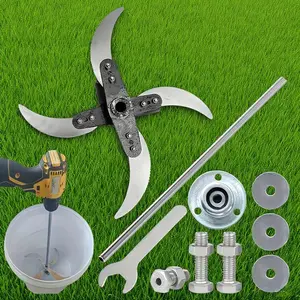 【Tanpa Ember】Pisau Mesin Cacah Rumput Sayuran Multifungsi Pakan Ternak Entok Ayam untuk Dinamo dan Stick Bor