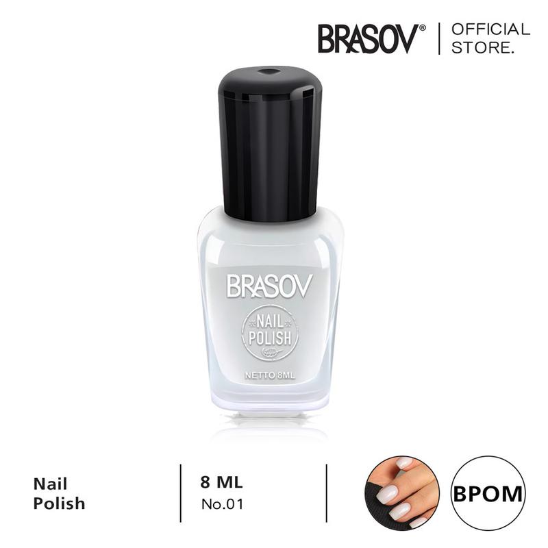 BRASOV Kutek Bening - Putih Susu - Merah - Hitam Cat Kuku Acid Kutex Nail Polish Art 2