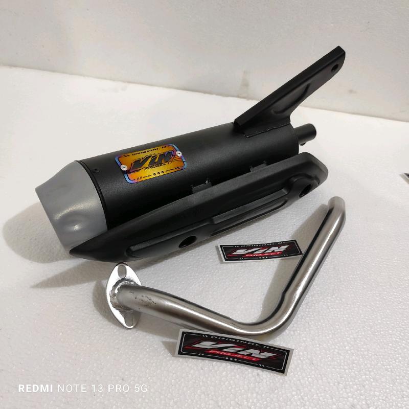 Knalpot Copy Tzm Original Vin Project Fullsistem Beat Scoopy Vario 125 Vario 150 Mio Nmax Standar Racing Bass Adem Baud Baut Mesin Motor Motorcycle Slincer Tameng 1