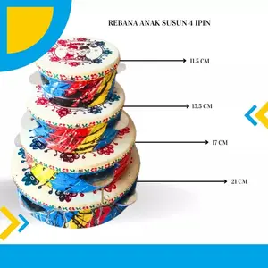 rebana hadroh anak ukuran 21 cm