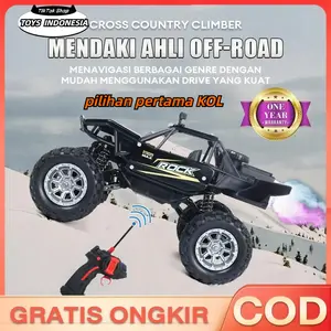Toyslndonesia 2WD All-Terrain RC Off-Road Car with Water Spray Function & Durable Alloy Metal Frame - Remote Control Vehicle, Waterproof Design, Multi-Surface Tires for Extreme Adventures