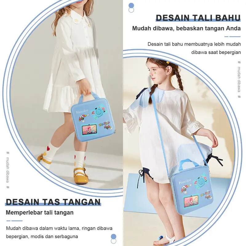 Hadiah anak-anak - kemasan tas mainan Hancdon Kids Study Tab F06 Android komputer tablet anak-anak pendidikan pembelajaran layar sentuh IPS 7 inci WiFi khusus 8