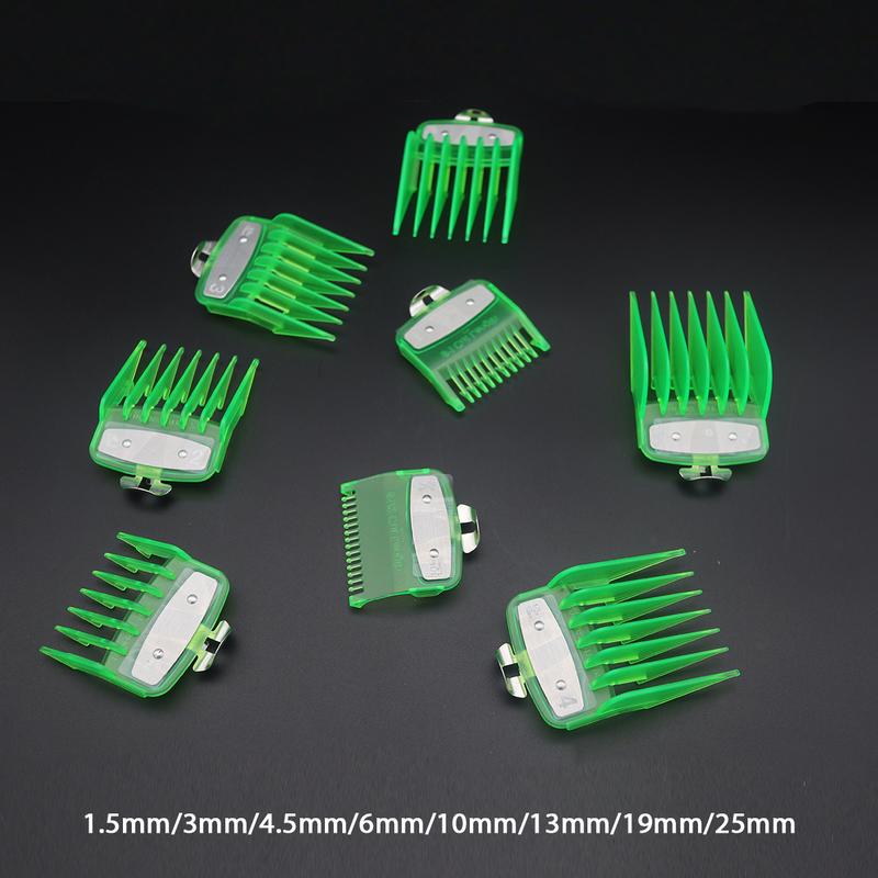 Professional Hair Clipper Guide Combs - 8 Piece Set with Colorful ...