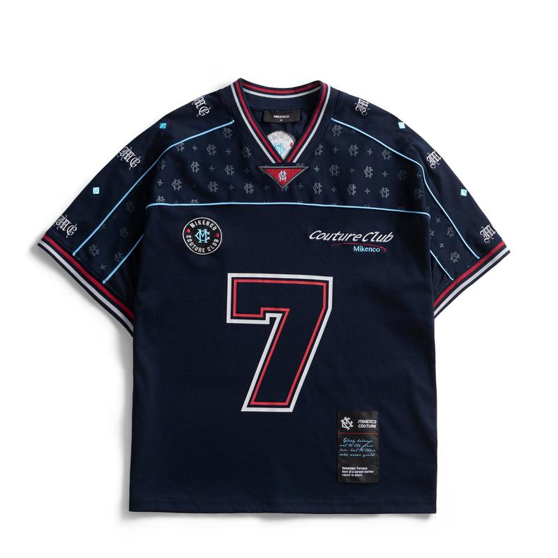 Áo phông unisex MIKENCO VII Monogram Jersey Navy