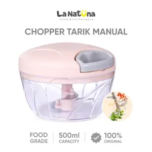 La Natuna Blender Tangan Tarik Manual Chopper Alat Pencacah Bumbu Dapur