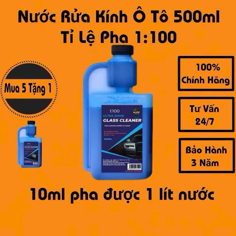   GIẢM GIÁ Nước Rửa Kính Ô Tô Chuyên Dụng Glass Cleaner 500Ml Chính Hãng,Tỉ lệ Pha 1:100,Siêu Tiết Kiệm,Dễ Sử Dụng 
