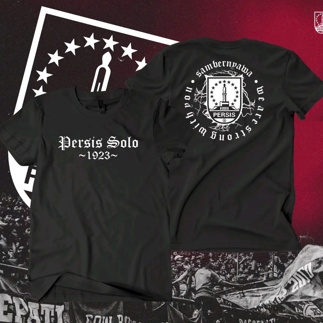 T-SHIRT PERSIS SOLO 1923 NEW Desain Kaos Distro Pria Wanita Baju Sablon Keren