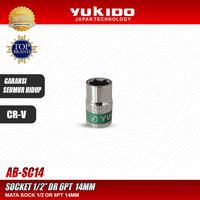 Gambar Yukido Mata Sock 1/2" DR 6PT 14MM - Socket 1/2" 6PT 14MM Yukido AB-SC14 dari PT. YUKIDO POWER TEKNIK Kab. Tangerang 1 Tokopedia