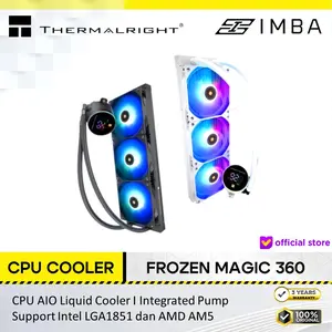 [PROMO BUNDLING] THERMALRIGHT CPU AIO COOLER FROZEN MAGIC 360 (360MM RADIATOR + 3X 120MM ARGB FANS ) DIGITAL BLACK 3Y