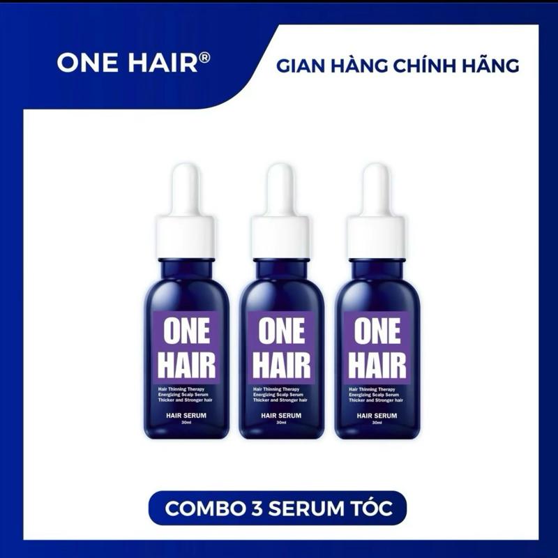 Combo 3 Chai Serum One Hair [ Tặng Chai Xịt Tóc hoặc Lượt Massgea ) - Giảm Rụng tóc - Chăm sóc tóc mỏng yếu, kích mọc tóc. hỗ trợ mọc tóc con , nhanh dài