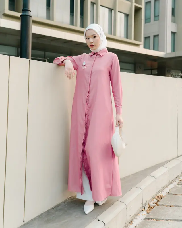 Abaya Shirt - 16 Warna | Zysku Xena | Dress Kemeja Kerja Wanita Lengan Panjang 3