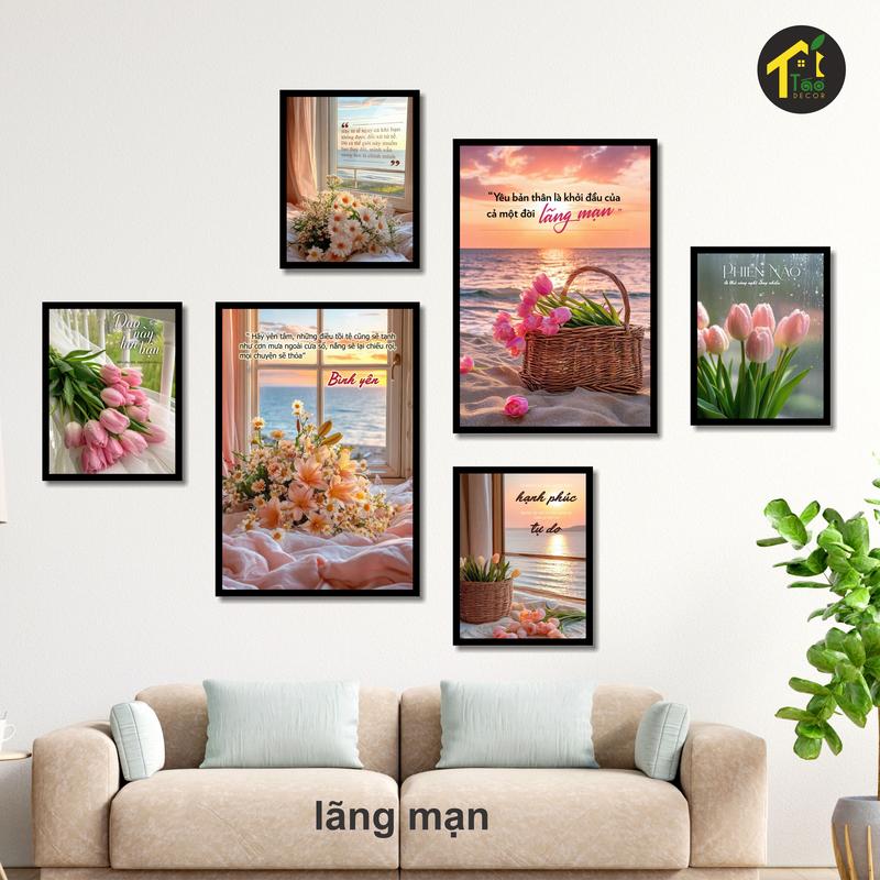  Bộ tranh Chữa Lành Tâm Hồn những người cô đơn thất tình tranh tâm trạng stt tranh decor phòng ngủ phòng khách Táo Decor. 
