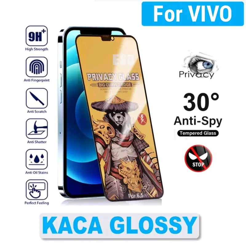 Anti Spy Glossy FOR VivoTempered Glass Anti Gores kaca FOR Vivo ALL TYPE tg  gorilla V20 V20 SE 2021