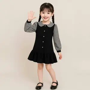(FILOBEE) DRESS ANAK PREMPUAN BAHAN KATUN STREET MOTIF KOTAK KOTAK USIA 1-5 TAHUN Anak-Anak
