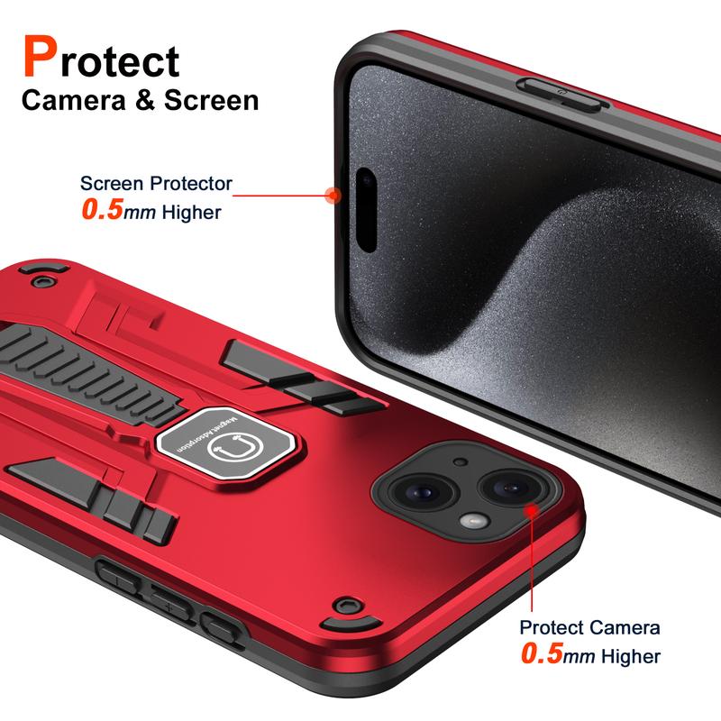 Product Introduction of Silicone Shockproof Foldable Stand Case for iPhone 7/8 Plus/X/11/12/13/14/15 Pro Max - Protective Phone Cover with Built-in Kickstand 11