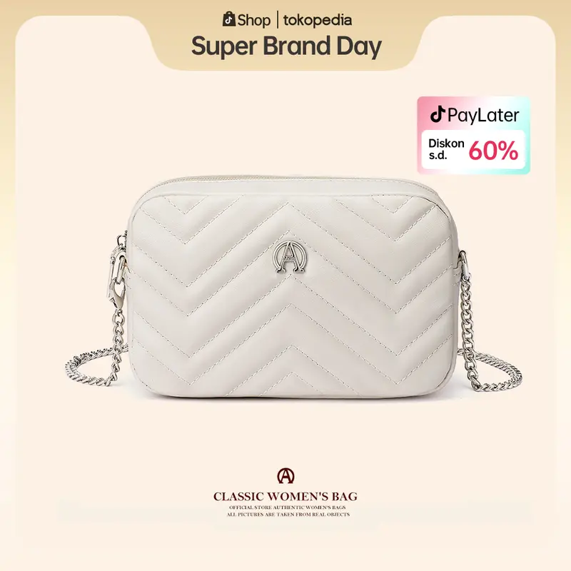 AASTT Tas Wanita Kulit shoulder bag Tas Selempang Wanita Korea Tas Kekinian Wanita Tas Wanita Selempang Women Tas Wanita Bentuk Bantal Fashion Women Bag Ter Best Seller 0