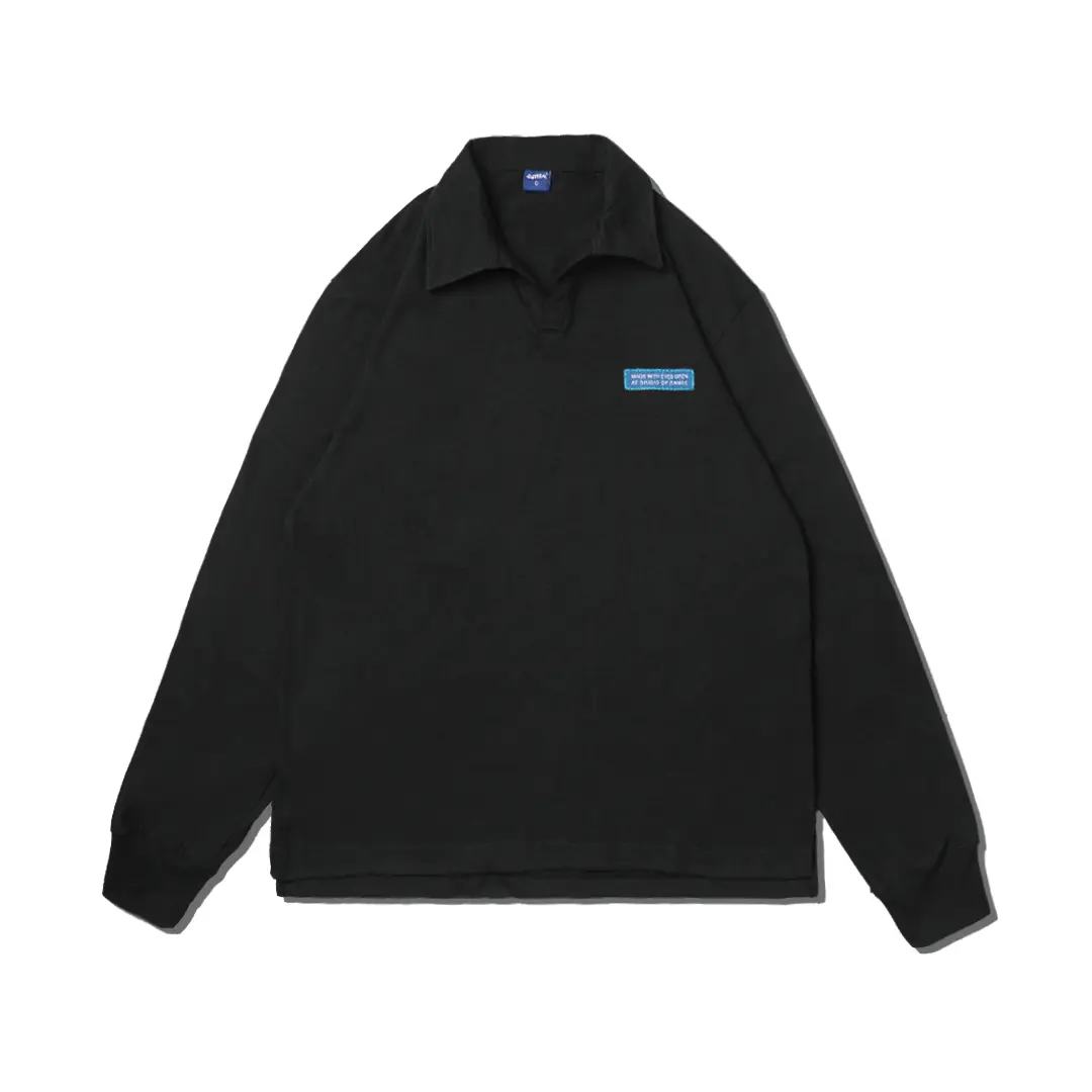 Samee Rugby Lengan Panjang Black Over size