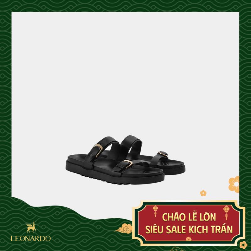 Dép Da Nam Nolan Chất Liệu Da Microfober Cao Cấp Thương Hiệu LEONARDO