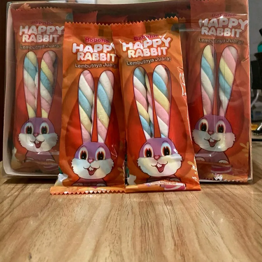 BOBOHO Happy Rabbit Marshmellow - Marshmellow Empuk yang Cocok untuk Anak Laki-Laki dan Perempuan