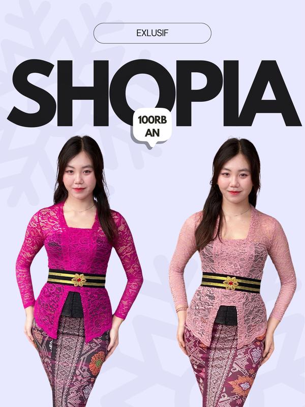 (KEBAYA SAJA) /Kebaya jadi Sofia full Strait / kebaya modern / kebaya brokat/ atasan tradisional/KEBAYA EMILLY Panjang kamen bali wisuda 0
