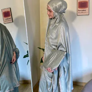 ALMAHYRA~MUKENA SANTORINI SILK PREMIUM 2in1 RENDA ZIPER