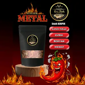 Kerupuk METAL Super Pedas - Snack Gurih Renyah Nikmat Camilan murah
