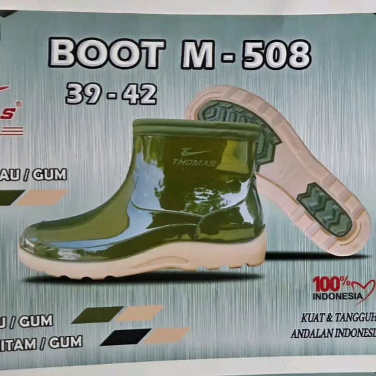 Thomas boot pendek mata kaki ukuran besar 39 - 42 sepatu boot pria Kerja Shoes